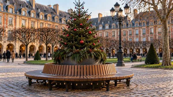 9 idées originales pour décorer un espace public à Noël